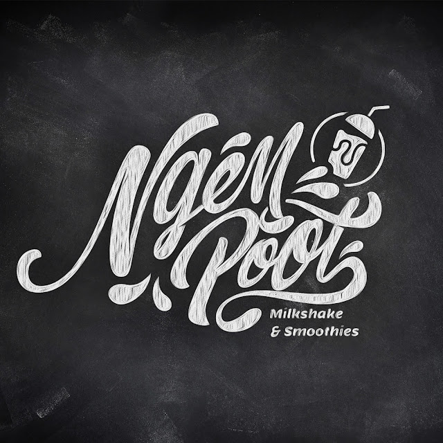logo design for NGEMPOOY MILKSHAKE