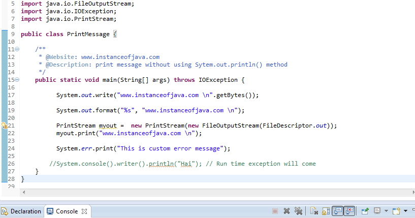 Print Via Java