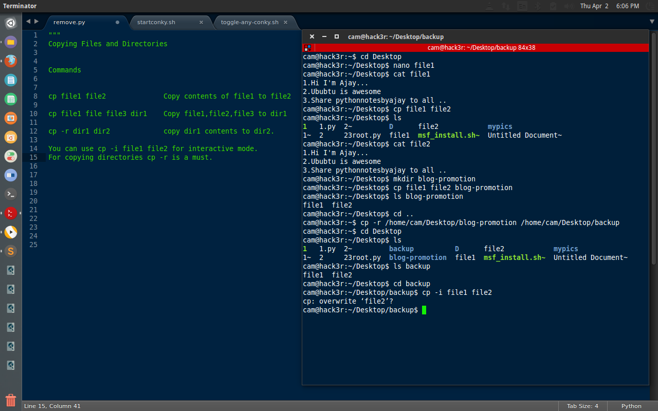 PythonMy Notes Copying files and directories in ubuntu