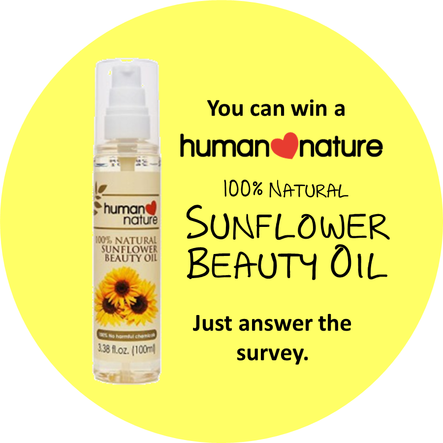 Get a FREE Human Nature Sunflower Beauty Oil Just Answer the Survey!