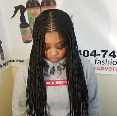 It is the season of wearing new bob box braids hairstyles ✘ 39 Cute Lemonade Bob Box Braids Ponytails With Cornrows