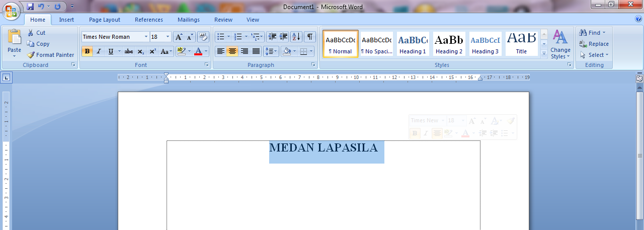 Panduan Sederhana Microsoft Office 2007 Cara Memberi