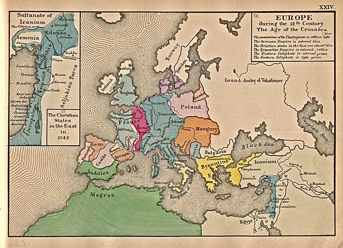 ISRAEL Ayer y hoy MAPA Europa en el siglo XII d C 