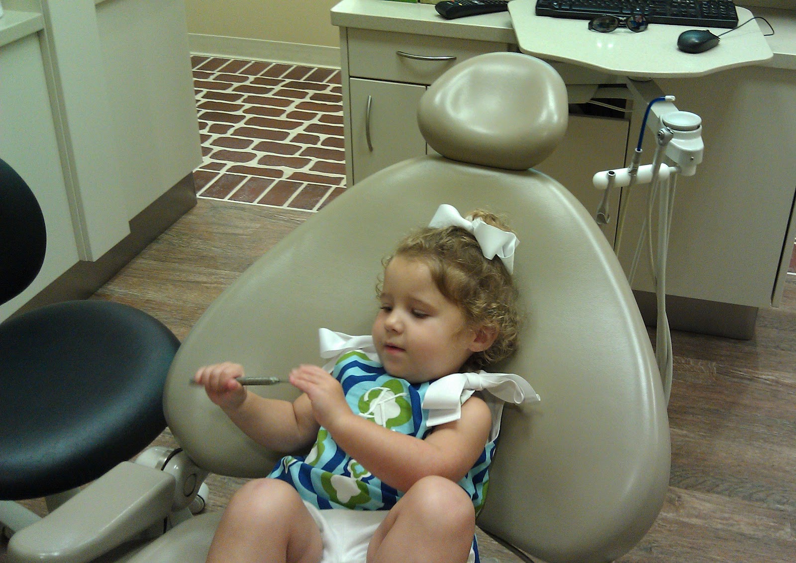 Kennedy Taylor Rider Kennedy's first Dentist Appt