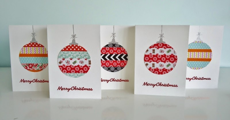 A Playful Stitch: Washi Tape Christmas Cards