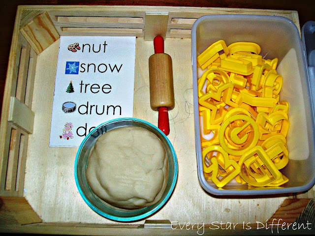 Cookie Cutter & Play Dough Spelling Activity