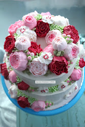 korean cake flower jasmin kitchen rangka
