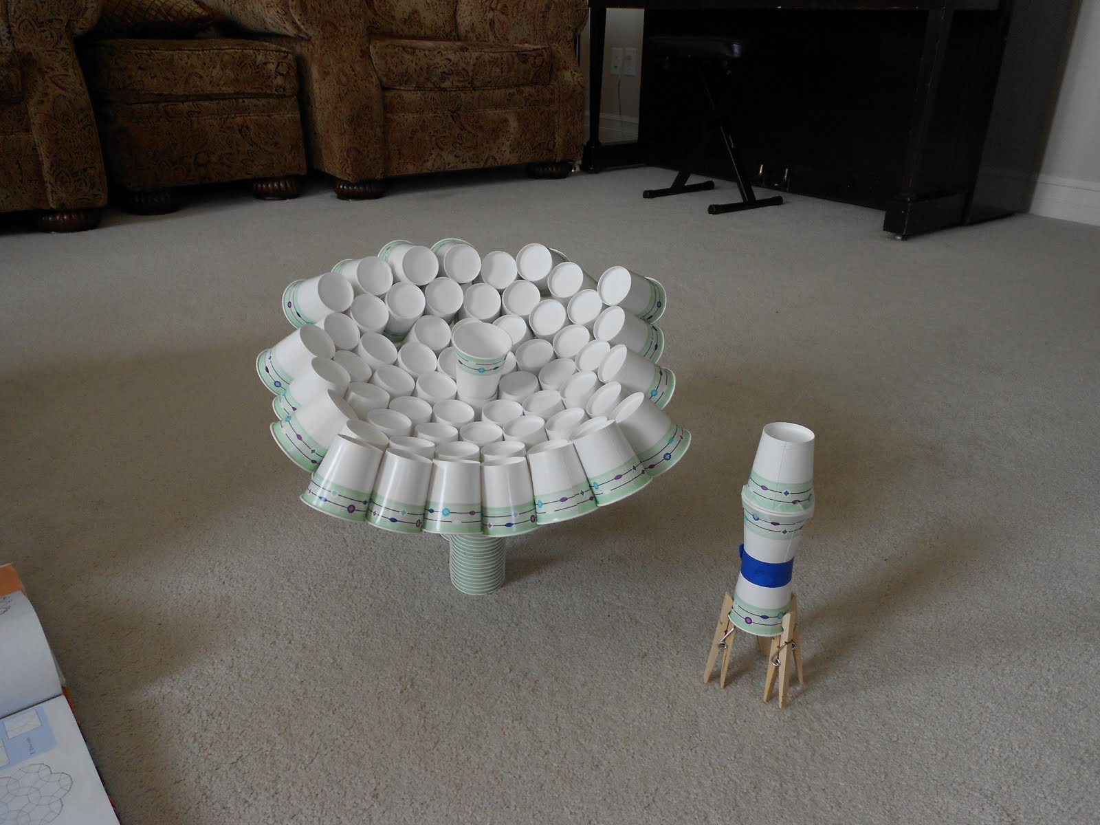 Almost Unschoolers: Building With Paper Cups