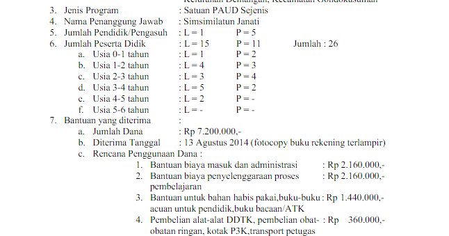 Download Contoh Laporan Awal Bop 2016 / 2017 Gratis File