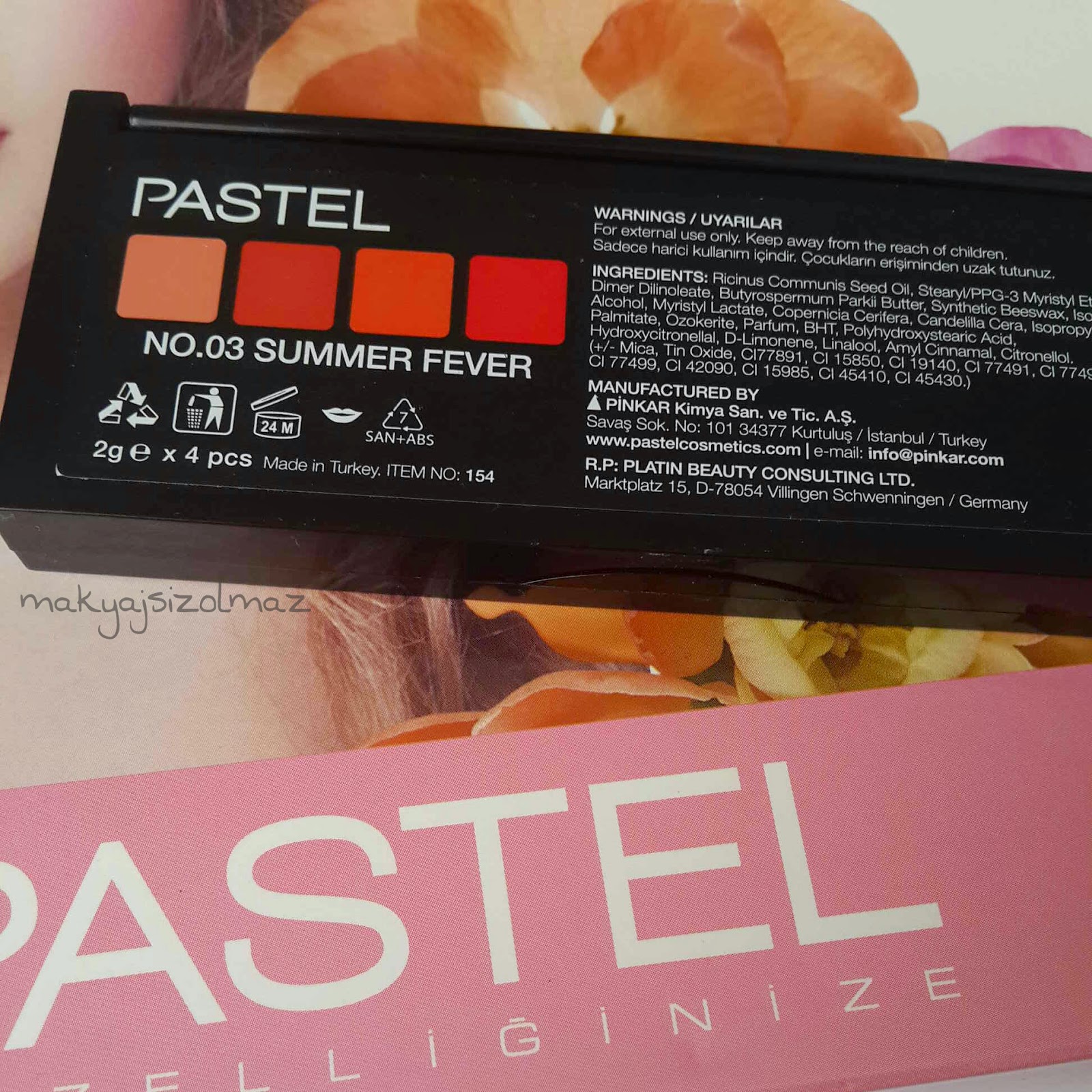 Makyajsız Olmaz Pastel Pro Fashion Ruj Paleti