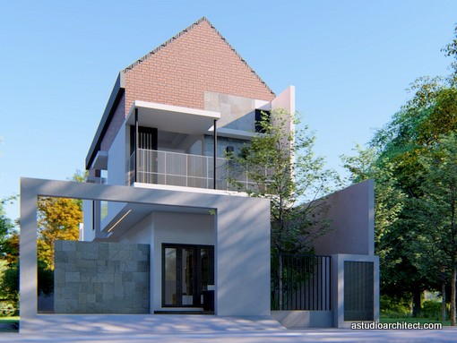 Desain rumah: Desain Rumah memanjang View Kolam Renang ...