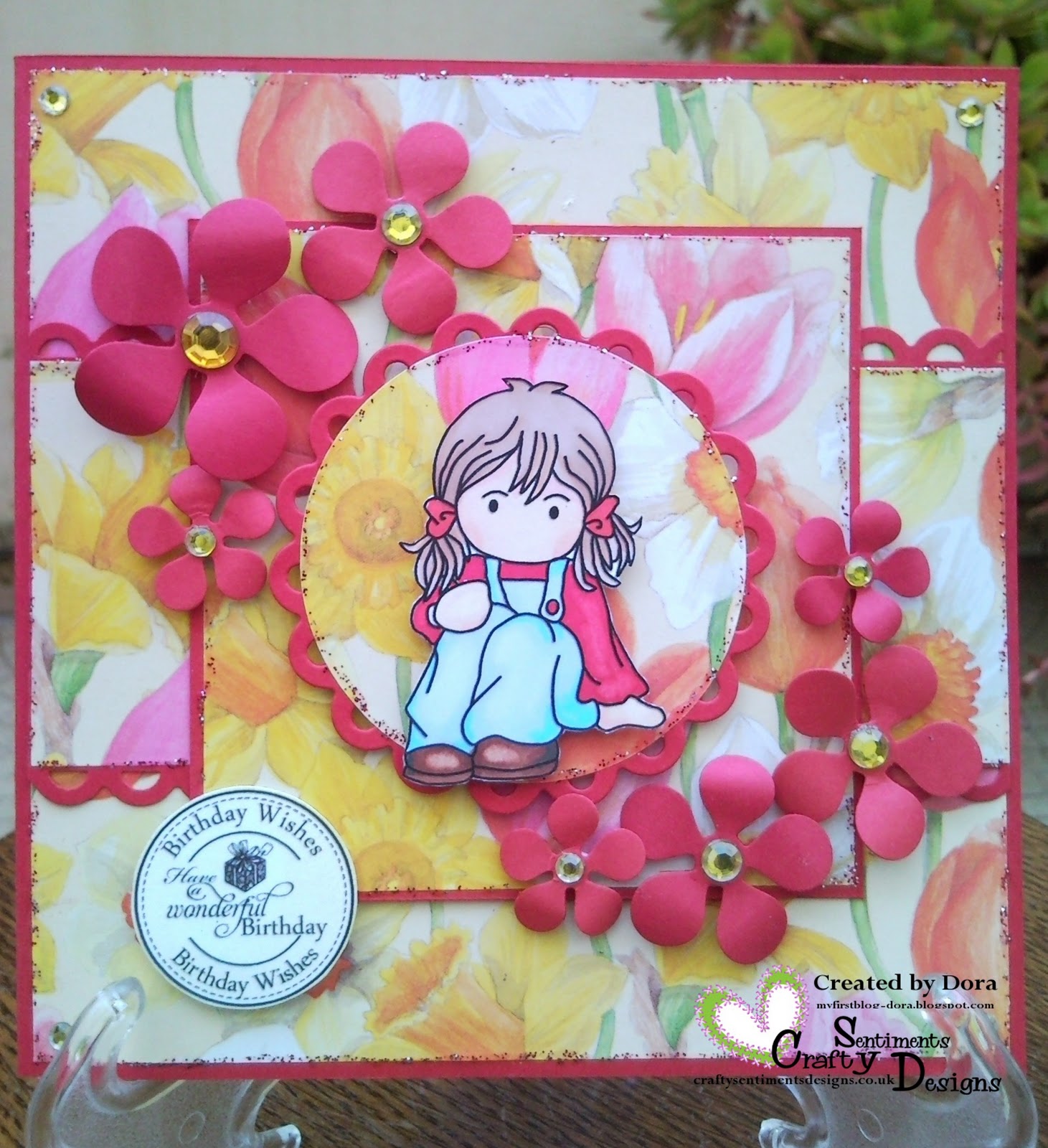 Crafty Sentiments Designs Glitter it up challenge!