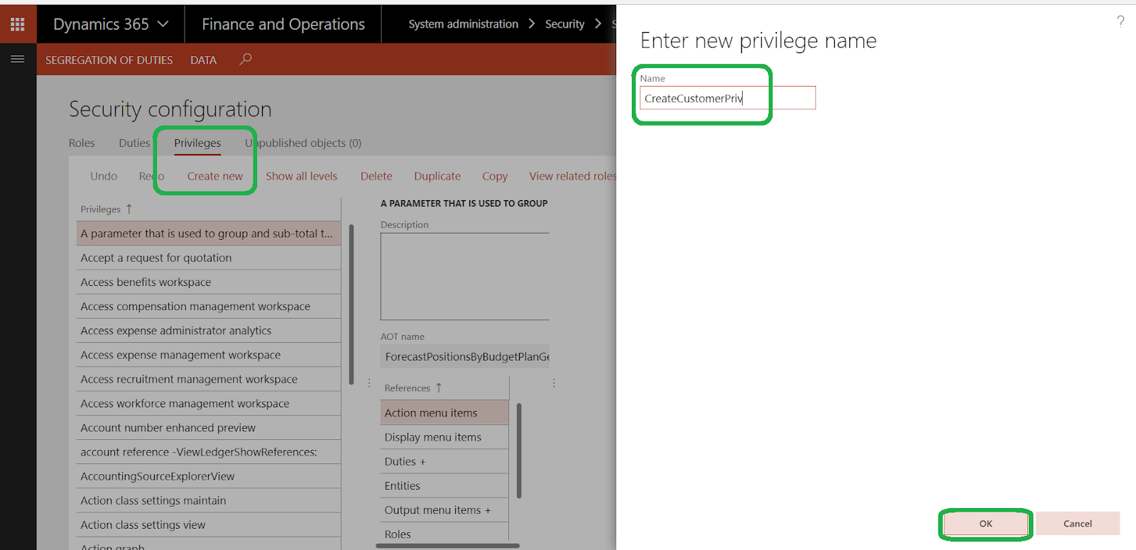How to create security role from scratch in dynamics 365?