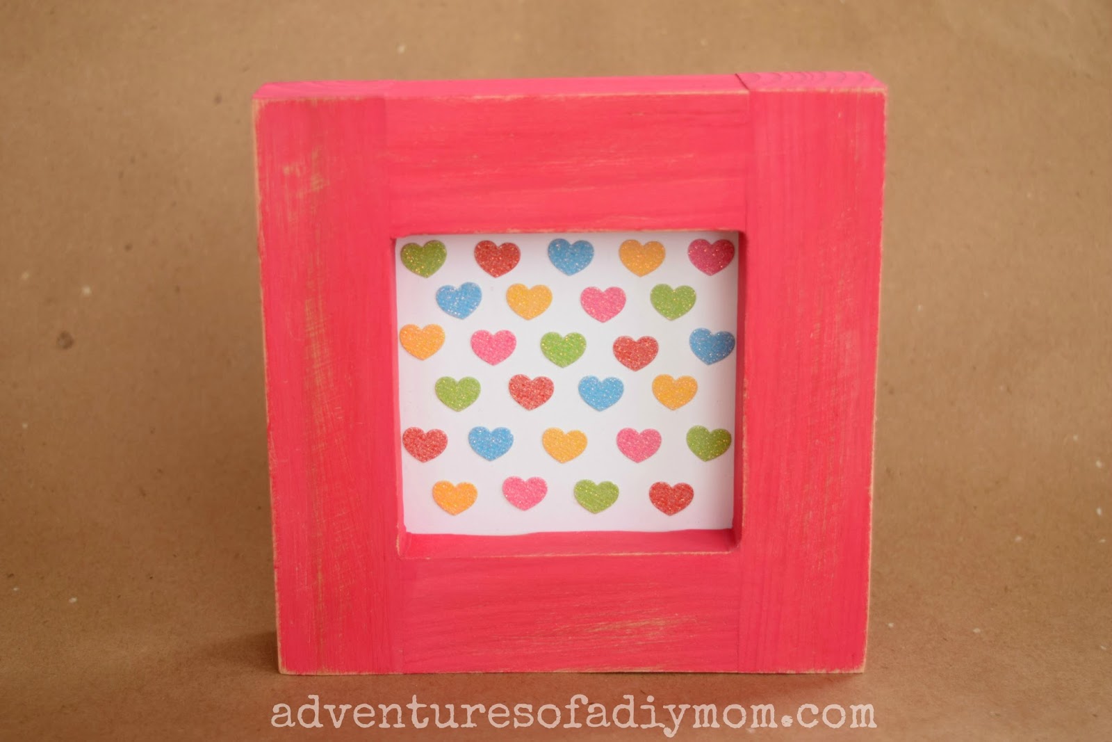 Easy Framed Heart Art Adventures of a DIY Mom