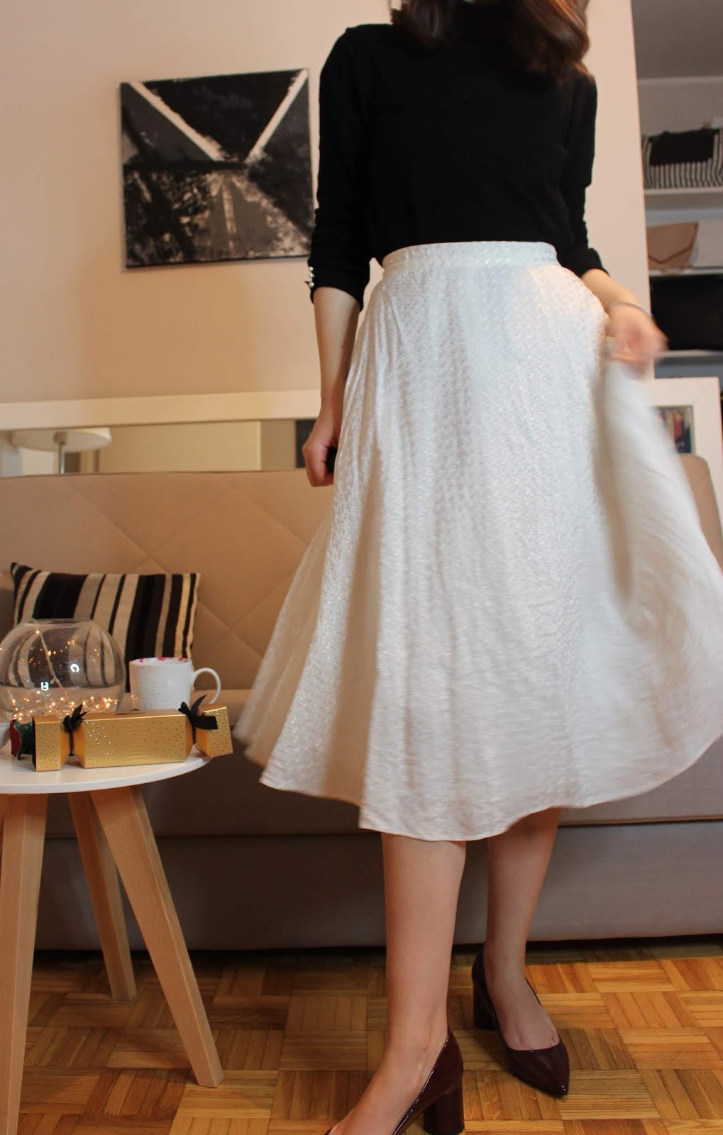 New Year's lookbook: vintage skirt | BEAUTY FINE PRINT
