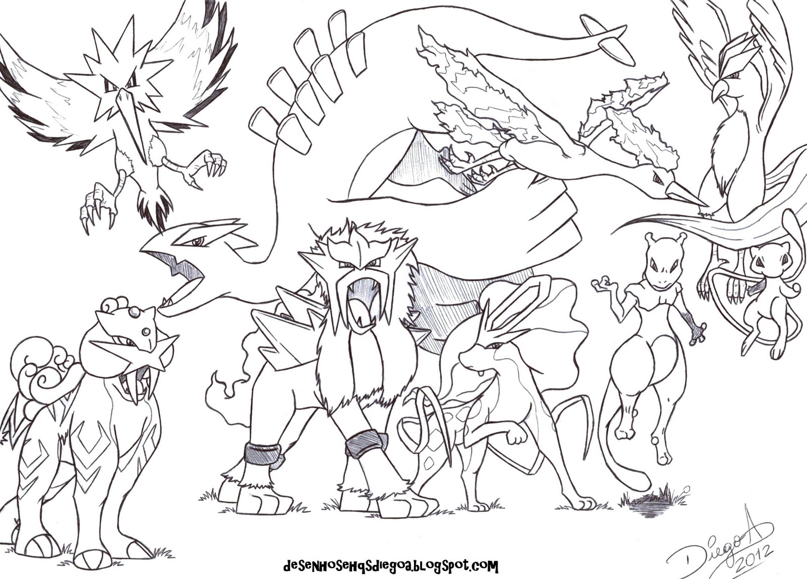 zapdos coloring pages - photo #16