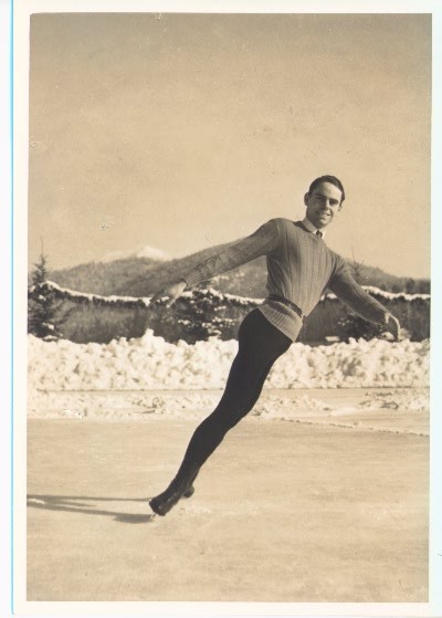 Photograph of U.S. Figure Skating Champion Eugene Turner