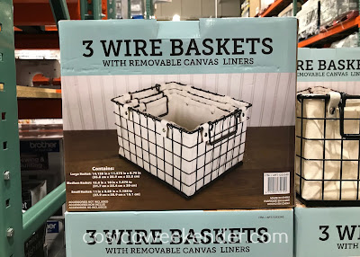 Clear clutter and get organized with Giftburg 3 Wire Baskets
