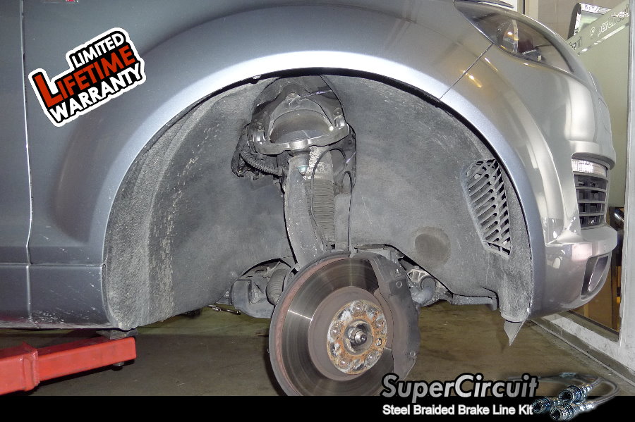 SUPERCIRCUIT Steel Braided Brake Lines Audi Q7 Steel Braided Brake
