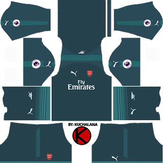 Arsenal Kits 2017/18 - Dream League Soccer