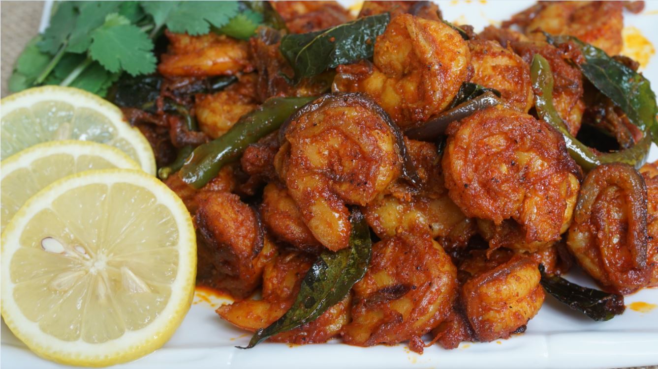 Spicy Prawns Roast / Shrimp Roast Steffi's Recipes