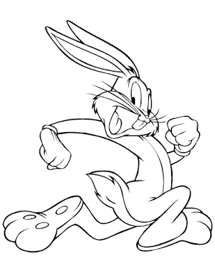 Gambar Mewarnai Bugs Bunny - 2