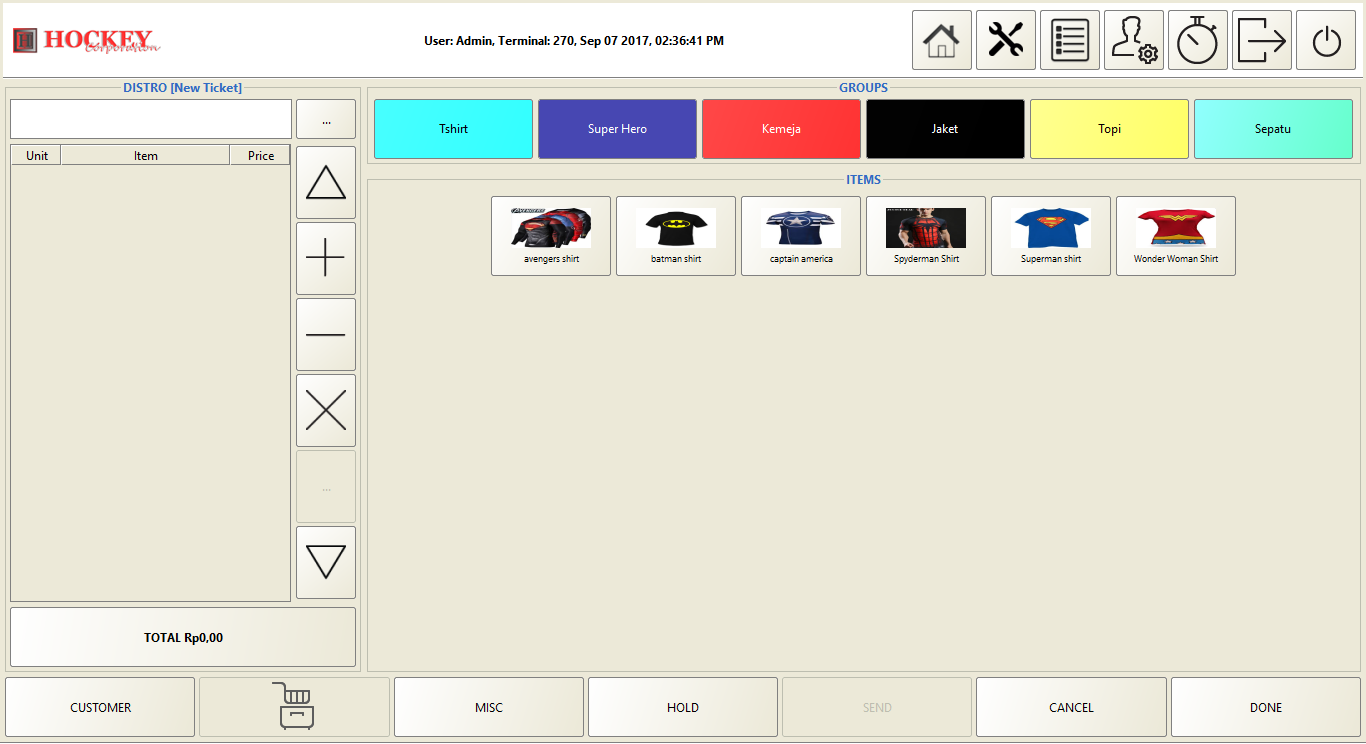 Toko Baju Butik distro Software program aplikasi mesin kasir online