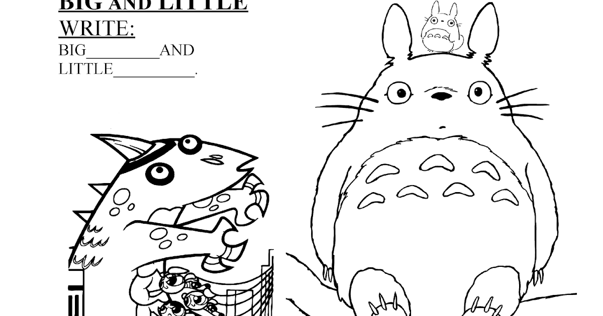 Páginas para colorear originales Original coloring pages: Big and ...