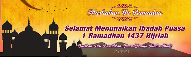 Download Desain Spanduk/Banner Ramadhan 1437 H