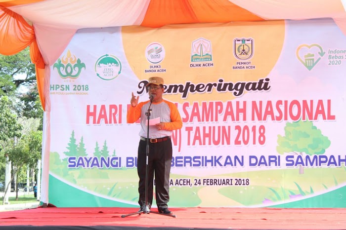 Peringati HPSN 2018, Walikota Banda Aceh Ajak Masyarakat Jaga Kebersihan