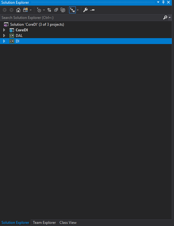 Core IOC container in extension methods