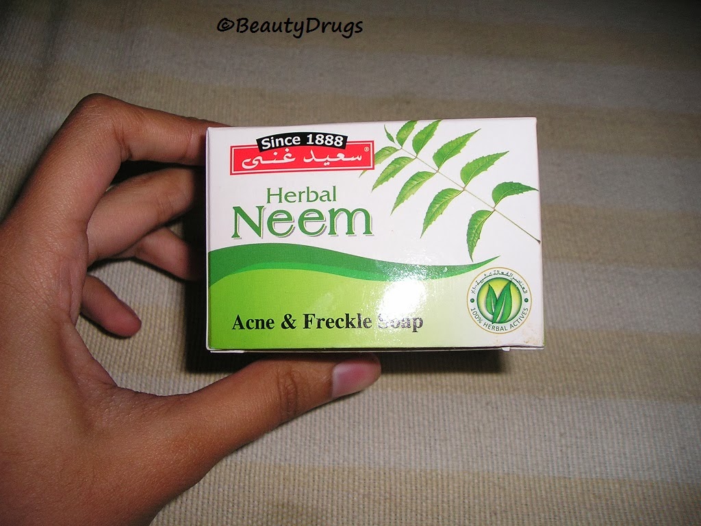 Beauty Drugs Herbal Neem Acne & Freckle Soap Saeed Ghani