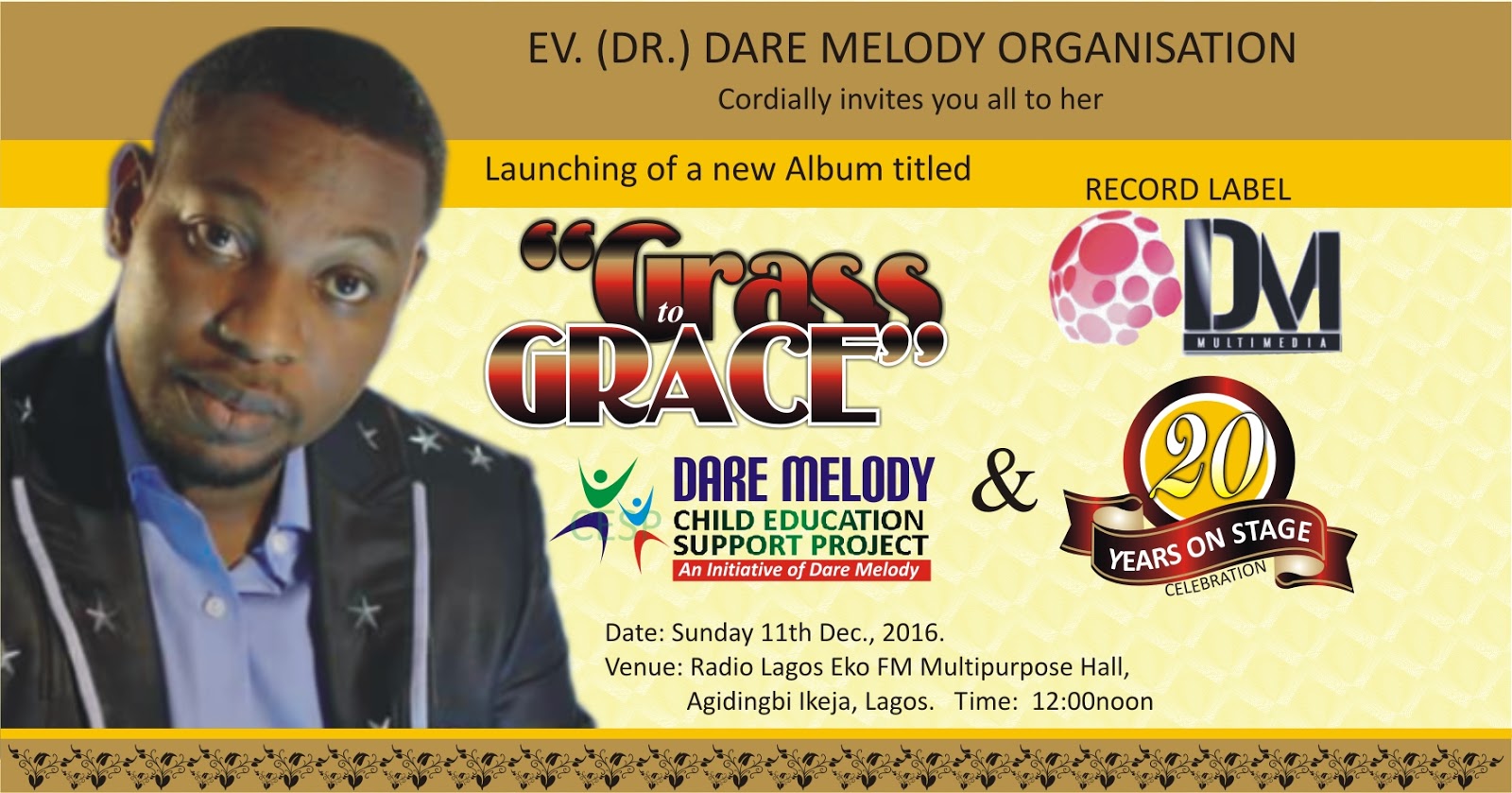 Evang. Dare melody Live on stage Milleniums Wife Birthday Party