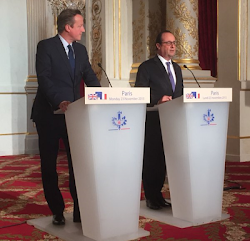 Prime Minister David Cameron Visits Bataclan Cafe, Paris