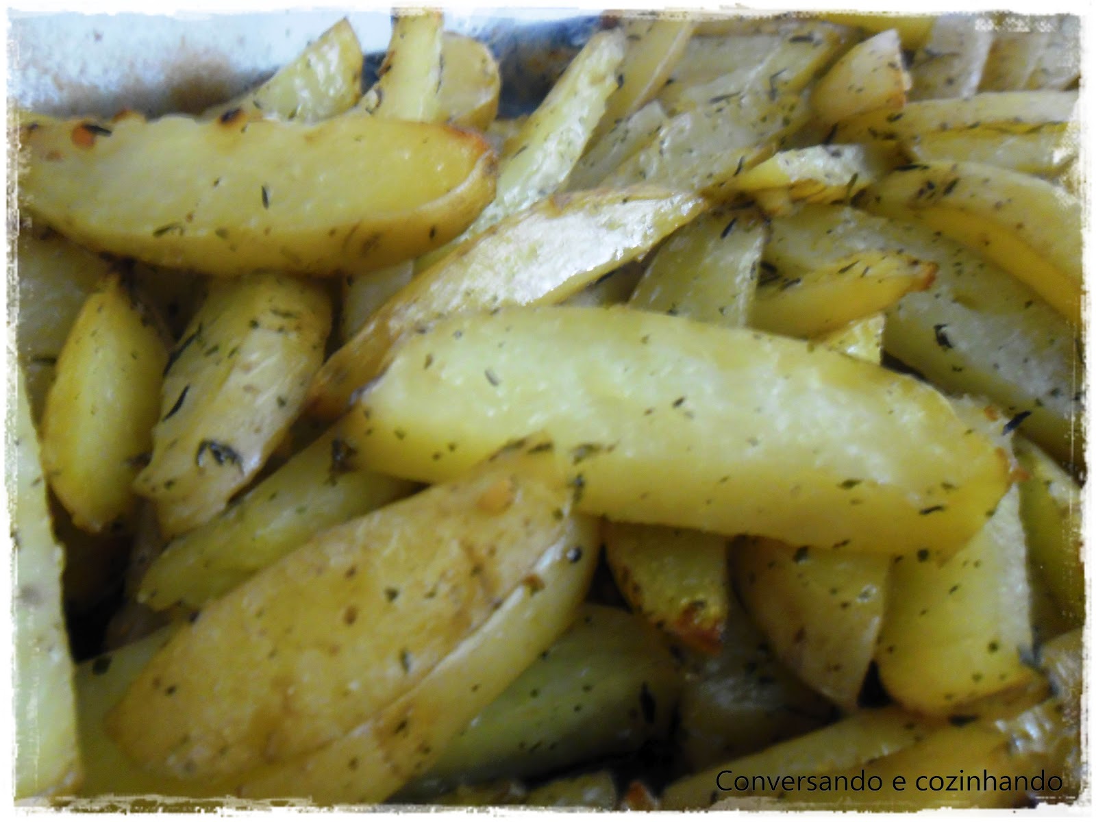 Conversando e cozinhando: Batatas rústicas