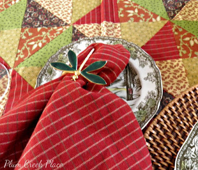Park Designs Indian Summer table linens and The Friendly Village plates