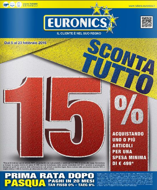 Volantino Euronics Tufano Febbraio 2016