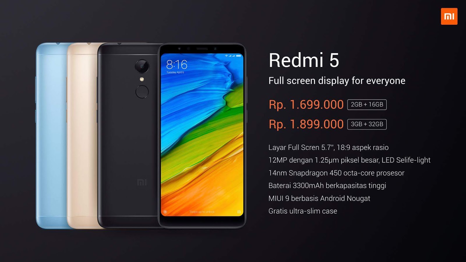 Xiaomi Redmi 5 Pda