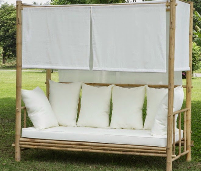 Bamboo bed for the nice bedroom Feng Shui