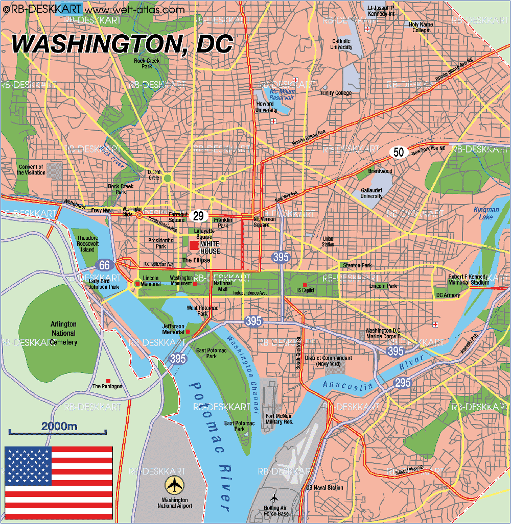 Mapa De Washington Dc