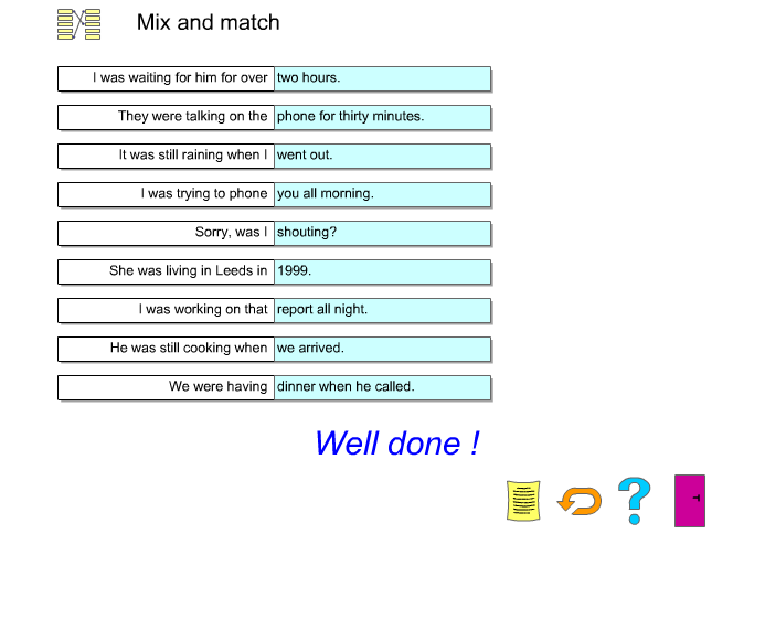 Past continuous exercises pdf picture