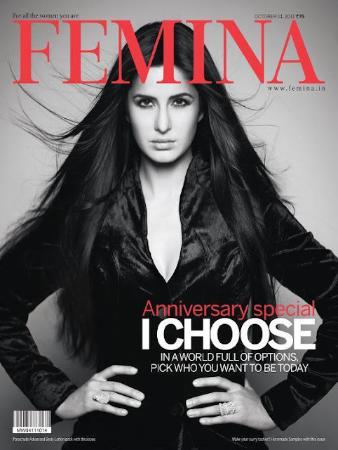 Katrina Kaif Femina Cover 2011 - Katrina Kaif Femina Magazine October 2011 Cover Scan
