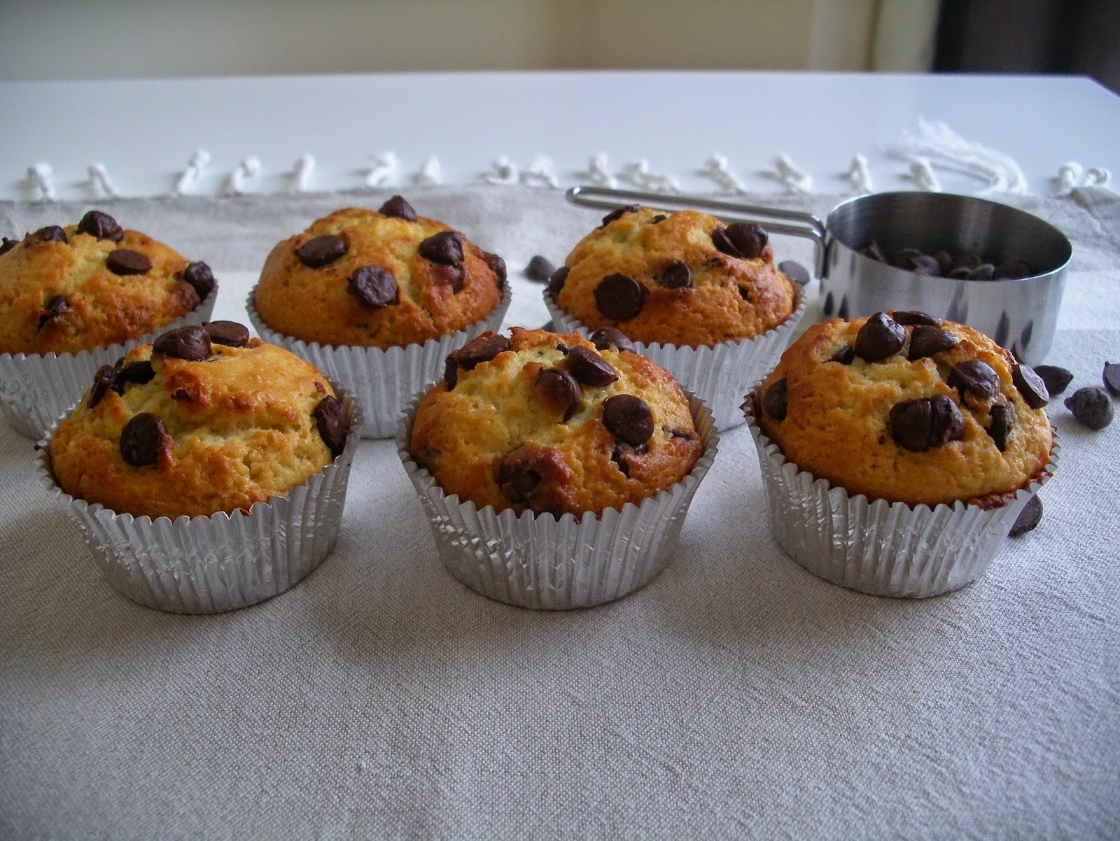 KITCHEN IN THE SAND Greek Yogurt and Chocolate Chips Muffins