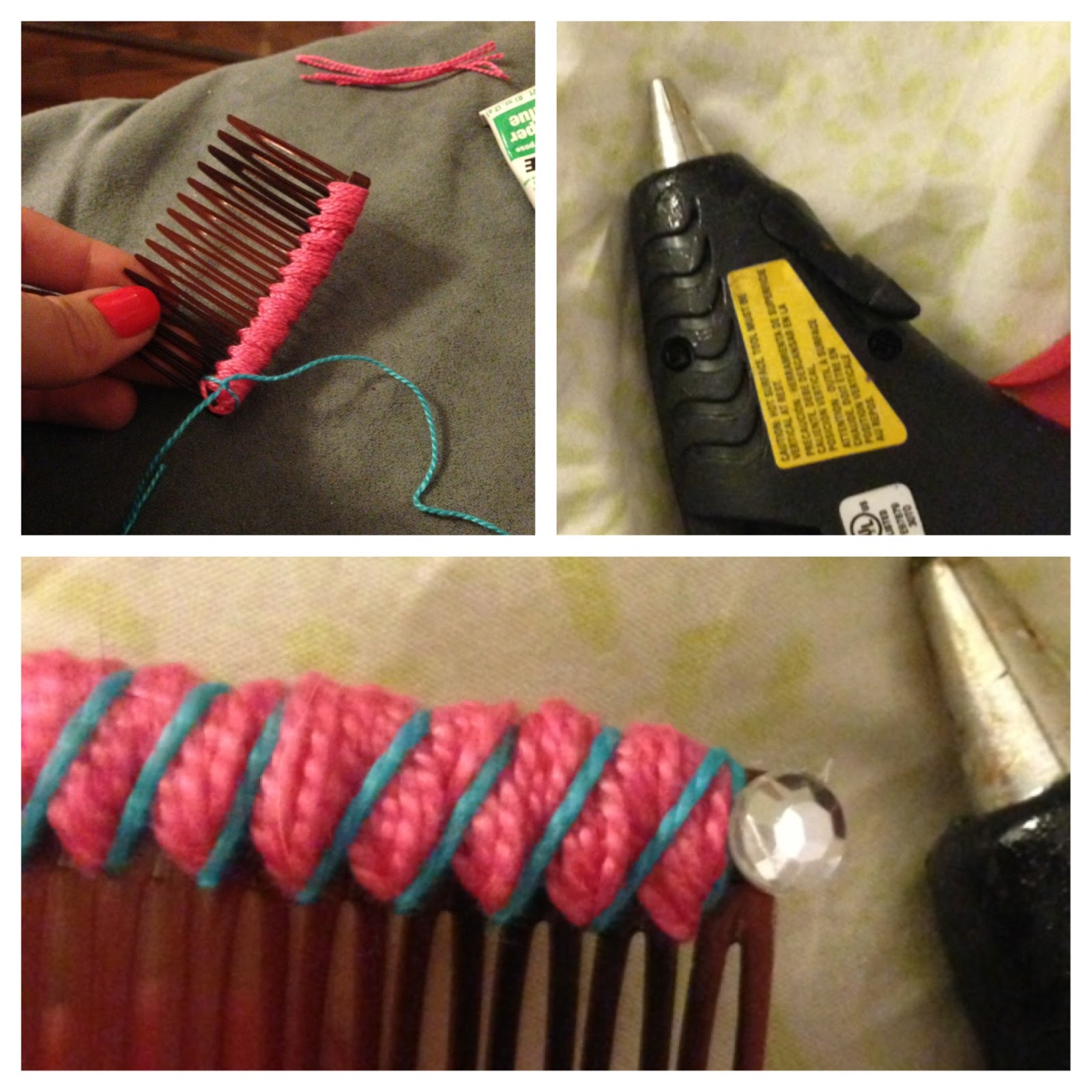 SOBBING ON FIFTH: DIY Hair Clips & Combs