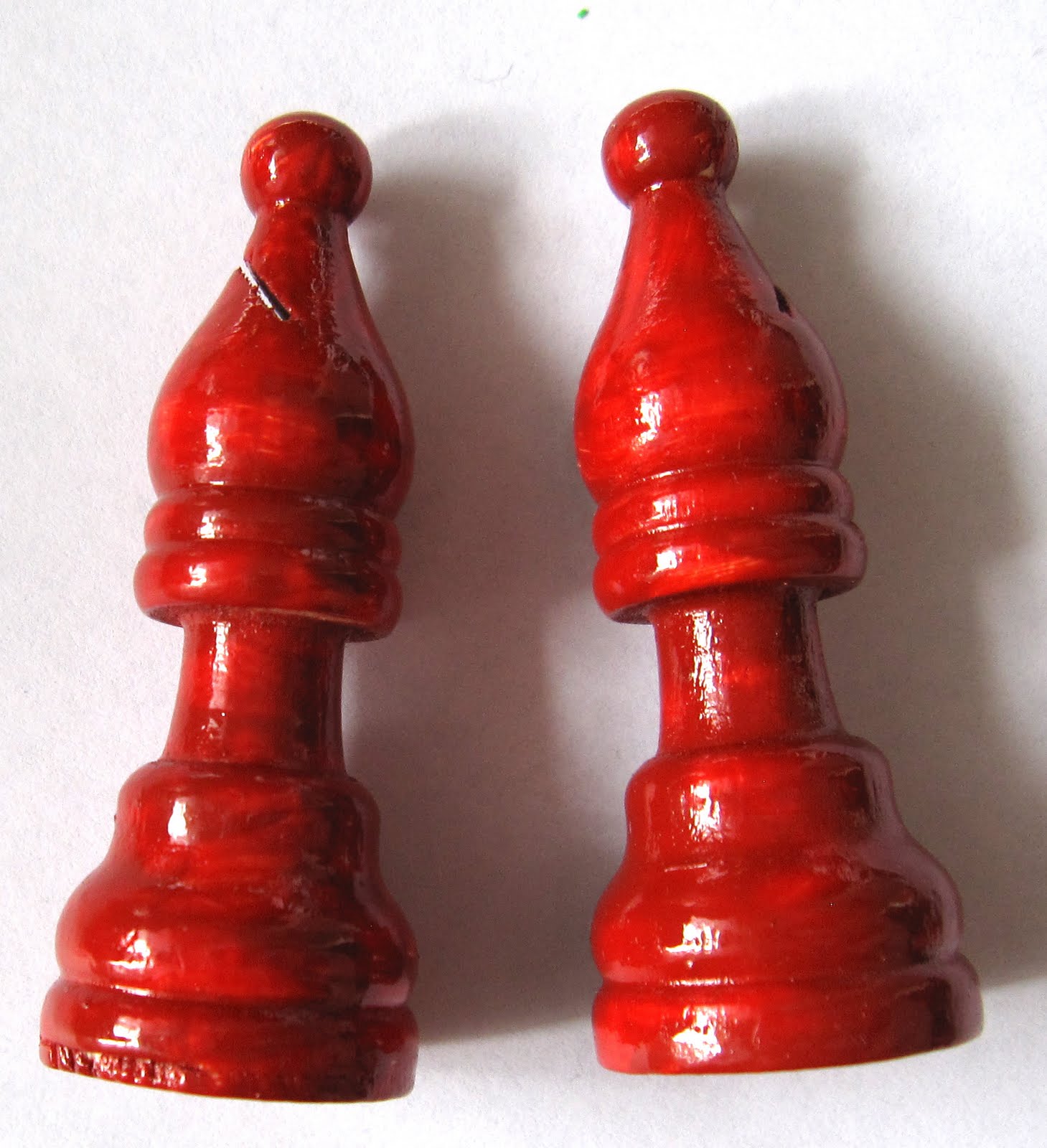 The Jade - jewelry: Coloured chess piece earrings 064