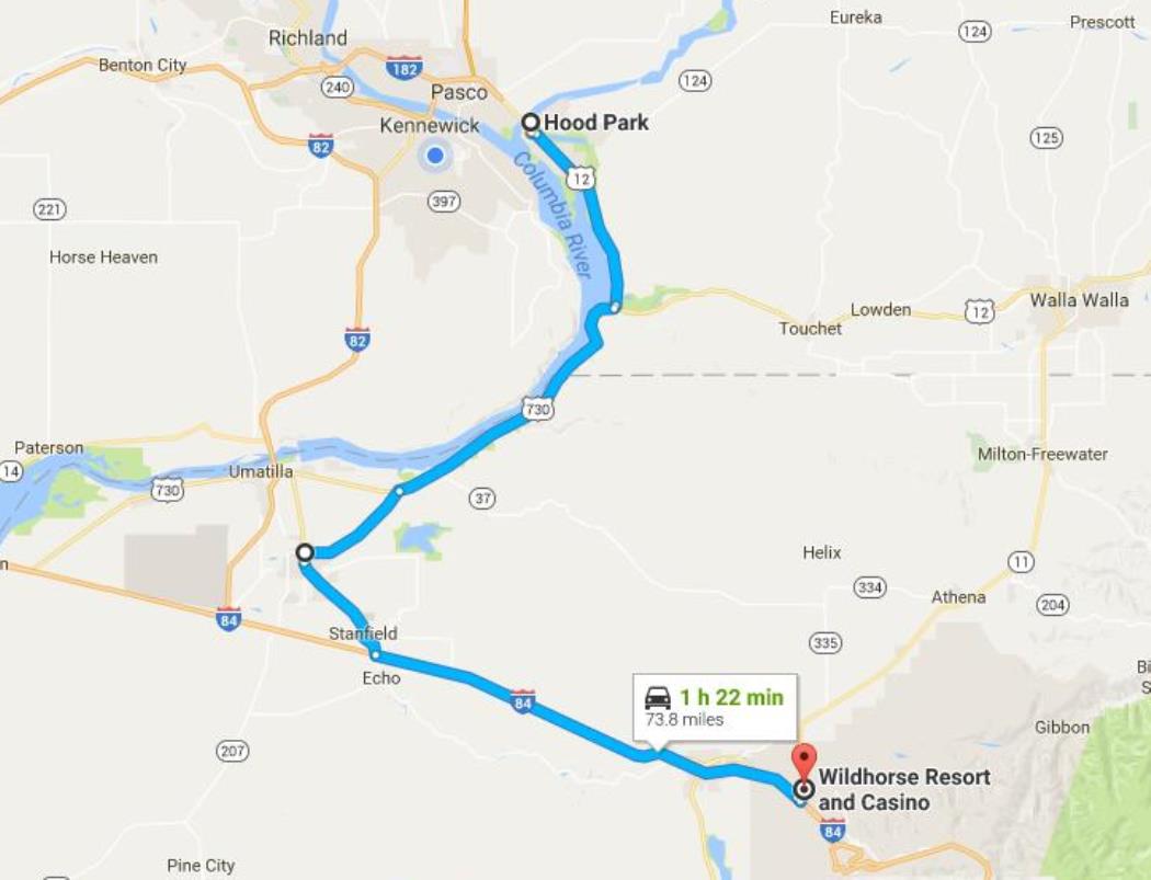 Travels with Mary & John & Foxy Pendleton, OR Jul 31 to Aug 2