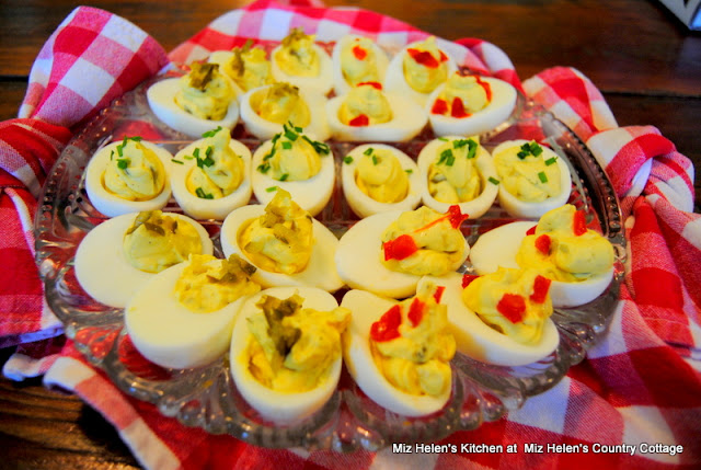 Southern Deviled Eggs With Flair at Miz Helen's Country Cottage
