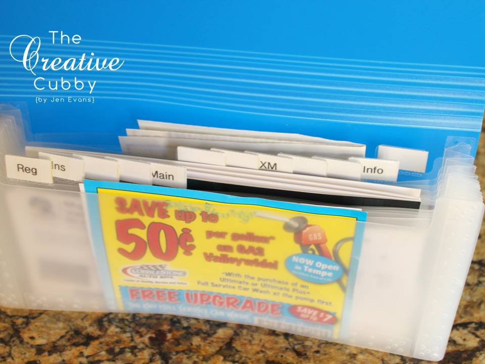 The Creative Cubby Car Documents Organizer