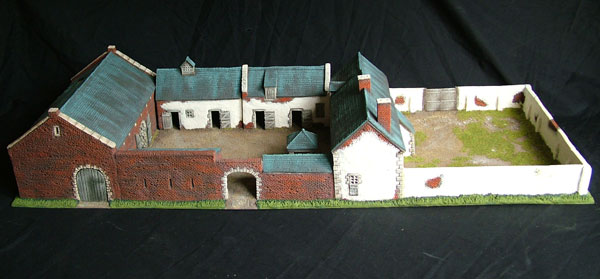 10mm Scale WATERLOO Papelotte farm buildings for War-gaming 
