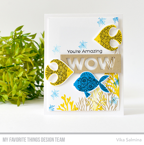 Handmade card by Vika Salmina featuring products from My Favorite Things  #mftstamps